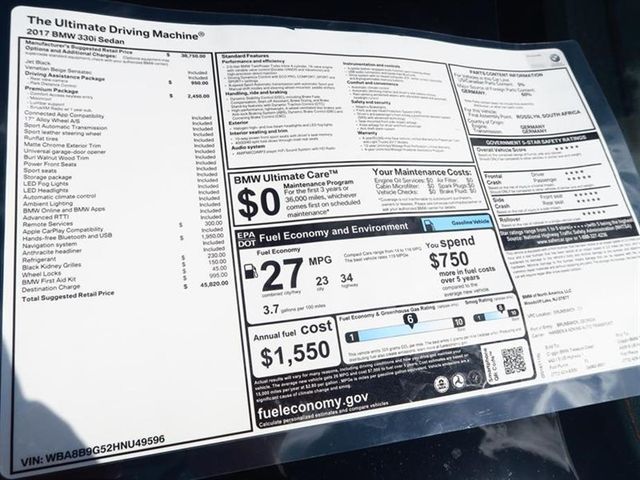 2017 BMW 3 Series 330i - 16598634 - 9