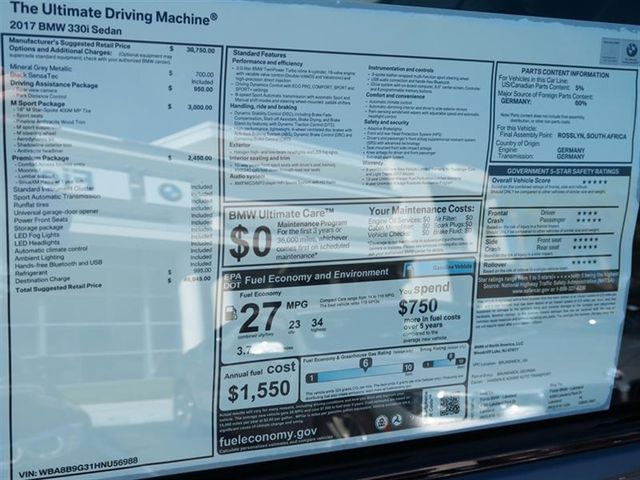 2017 BMW 3 Series 330i - 16873328 - 9