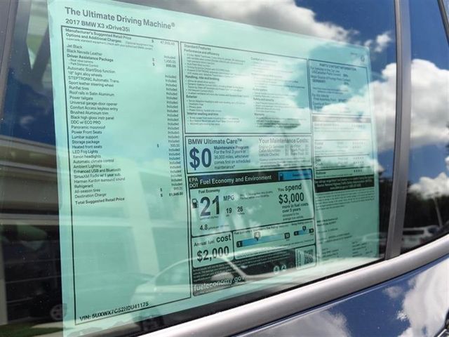 2017 BMW X3 xDrive35i Sports Activity Vehicle - 15425998 - 9