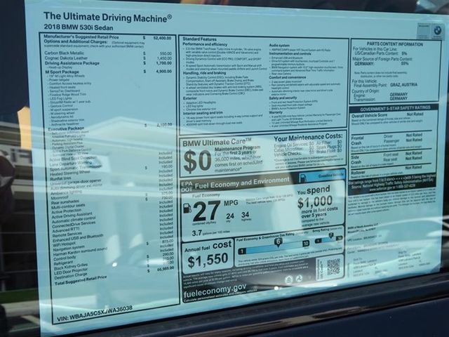 2018 BMW 5 Series 530i - 16785159 - 9