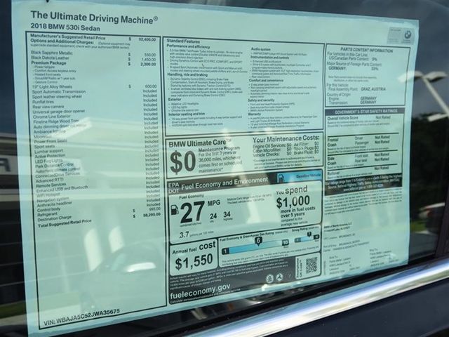 2018 BMW 5 Series 530i - 16804740 - 9