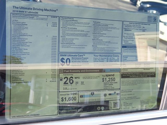 2018 BMW X1 sDrive28i Sports Activity Vehicle - 16789952 - 9