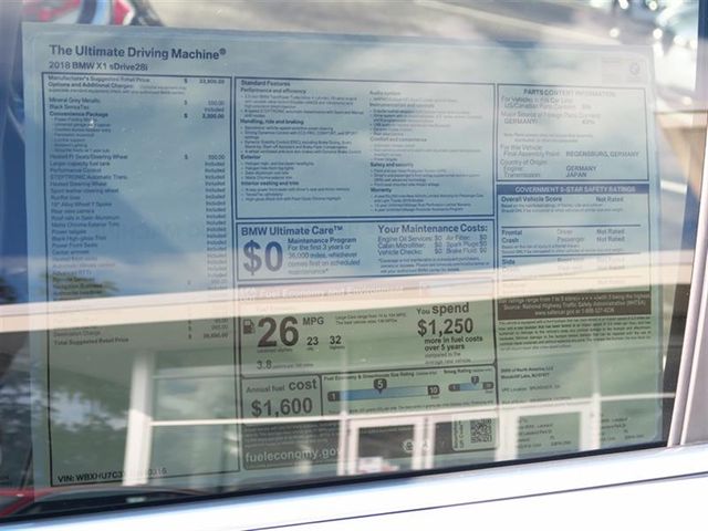 2018 BMW X1 sDrive28i Sports Activity Vehicle - 16921617 - 9