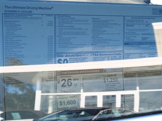 2018 BMW X1 sDrive28i Sports Activity Vehicle - 17050845 - 9