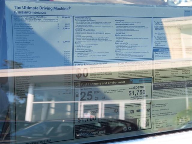 2018 BMW X1 xDrive28i Sports Activity Vehicle - 17013181 - 9