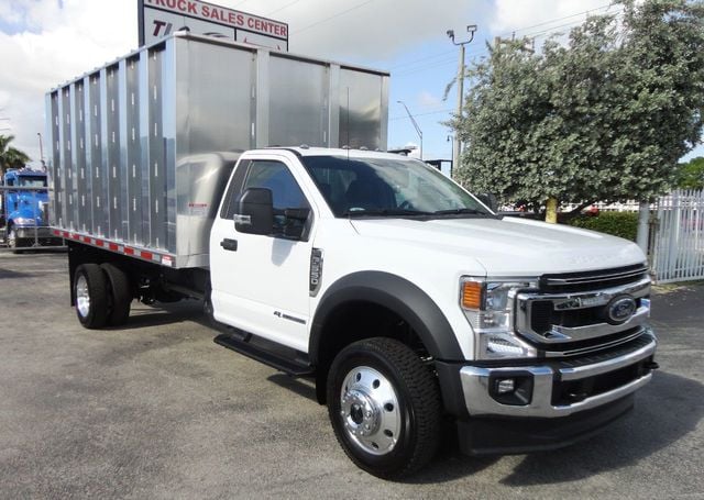 2022 Ford F550 4x4 With14ft Aluminum Chipper Truck Landscape Dump Body - 20780117 - 5