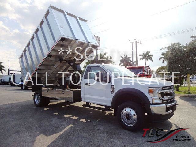 2022 Ford F600 7.3L GAS *4X4* 14FT CHIPPER DUMP TRUCK..22,000lb GVW - 20616568 - 0