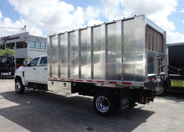 2023 International CV515 Crew Cab w/ New 14ft Aluminum Chipper Truck Landscape Dump Body - 20952803 - 10