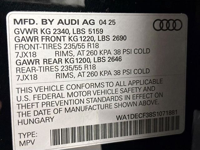 2025 Audi Q3 S line Premium 45 TFSI quattro - 22926879 - 23