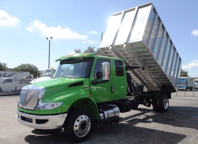 2025 International MV607 Extended Cab w/ New 16ft Aluminum Chipper Truck Landscape Dump Body - 21423510 - 17