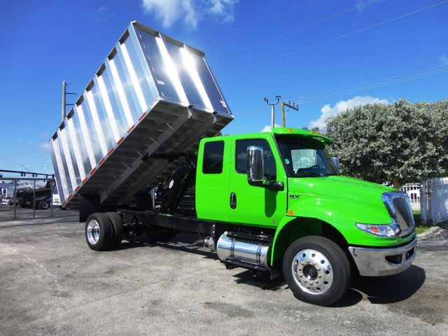 2025 International MV607 Extended Cab w/ New 16ft Aluminum Chipper Truck Landscape Dump Body - 21423510 - 1