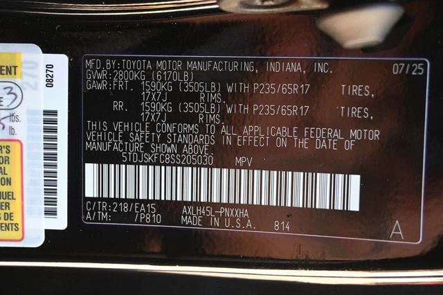 2025 Toyota Sienna XLE AWD 7-Passenger - 22926368 - 29