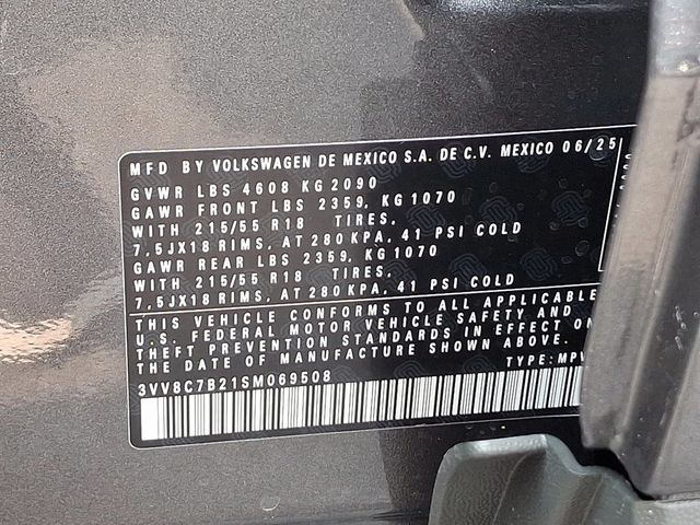 2025 Volkswagen Taos S 4MOTION - 22884437 - 19