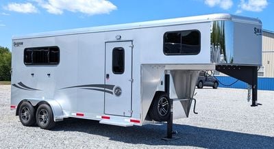 2026 Shadow 3 Horse Slant with Drop Feed Windows Goose Neck - 873142
