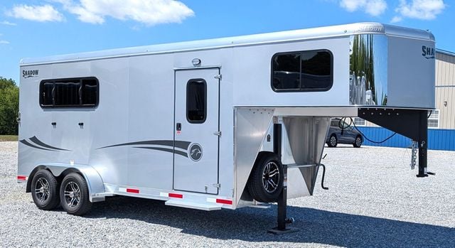 2026 Shadow 3 Horse Slant with Drop Feed Windows Goose Neck  - 22847848 - 0