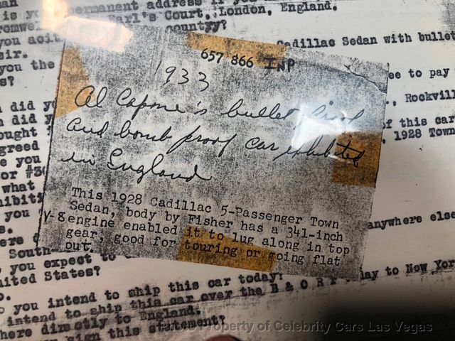 1928 Cadillac Al Capone's bulletproof Town Sedan  - 18065532 - 99