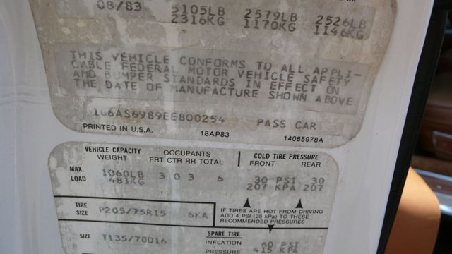 1984 Cadillac Seville Base Trim - 16693963 - 85