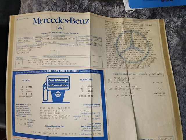 1985 Mercedes-Benz 380 SE - 21962265 - 64