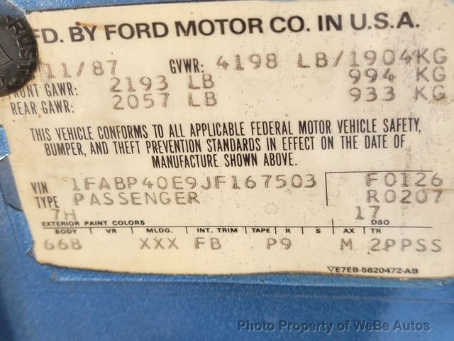 1988 Ford Mustang LX Race Car - 21365647 - 99