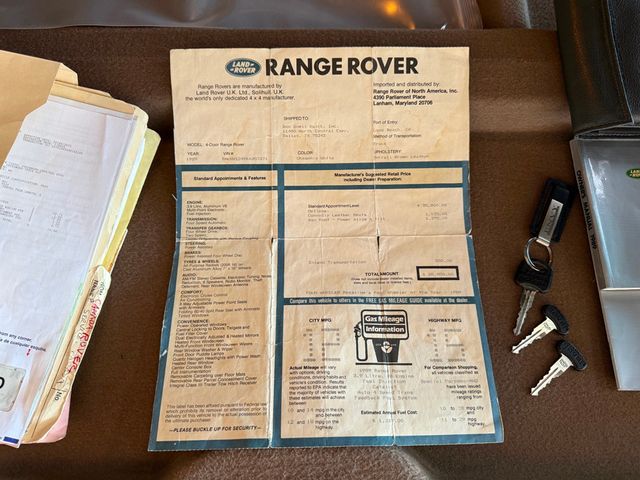 1989 Land Rover Range Rover  - 22871380 - 82