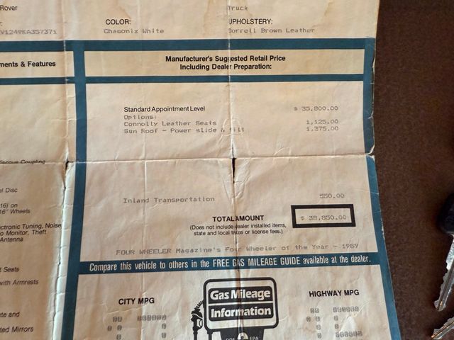 1989 Land Rover Range Rover  - 22871380 - 83