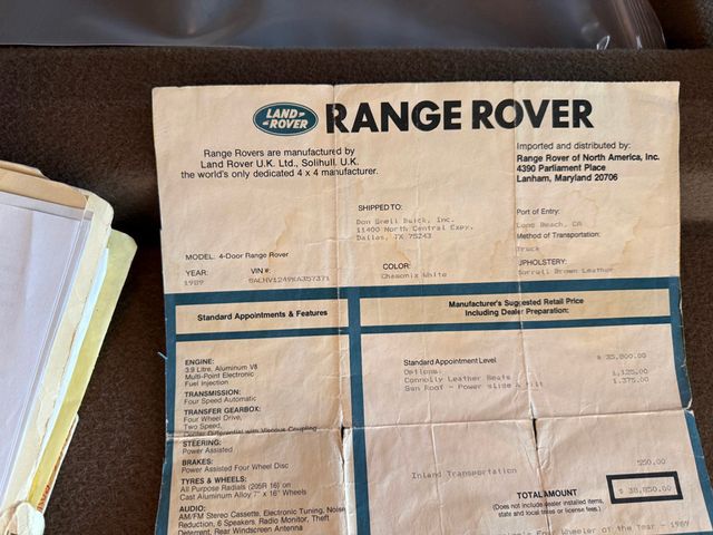 1989 Land Rover Range Rover  - 22871380 - 85
