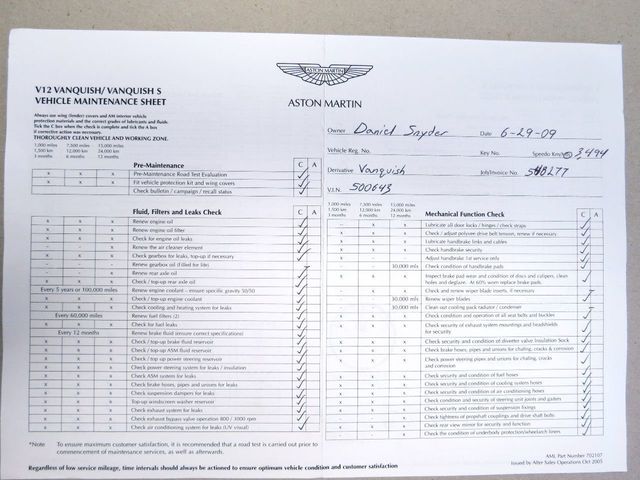 2003 Aston Martin VANQUISH V12 BOWLAND BLACK...4,515 Miles...Investment Grade! - 17958544 - 56