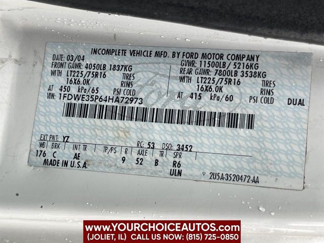 2004 Ford E-Series E 350 SD 2dr Commercial/Cutaway/Chassis 138 176 in. WB - 22276216 - 20
