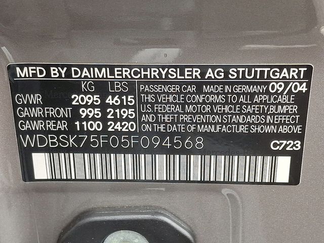 2005 Mercedes-Benz SL-Class SL500 2dr Roadster 5.0L - 22851336 - 29