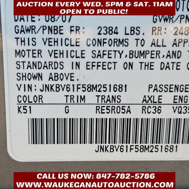 2008 INFINITI G35 Sedan 4dr x AWD - 22937880 - 9