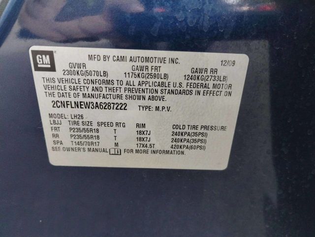 2010 Chevrolet Equinox AWD 4dr LT w/2LT - 22933754 - 35