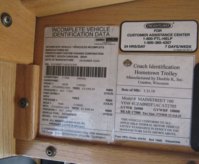 2010 Freightliner Hometown Trolley Mainstreet 160 - 22934236 - 30