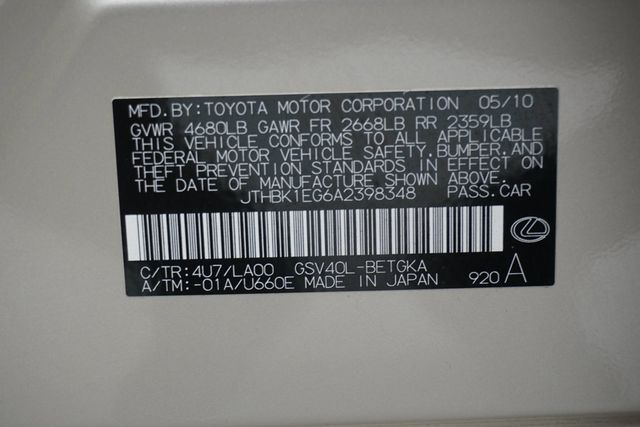 2010 Lexus ES 350 4dr Sedan - 22921711 - 28