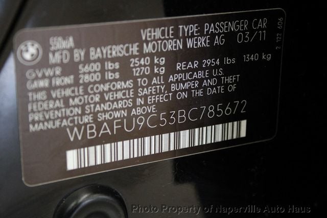 2011 BMW 5 Series 550i xDrive - 22425010 - 55