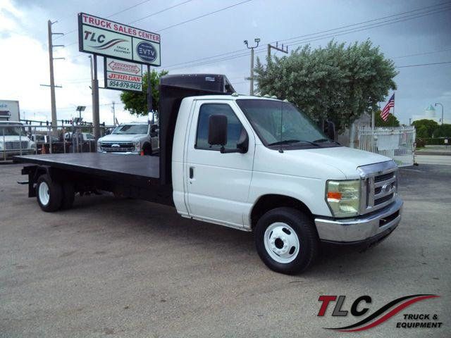 2011 Ford E450 18FT FLATBED PLATFORM BODY.. - 22025565 - 0