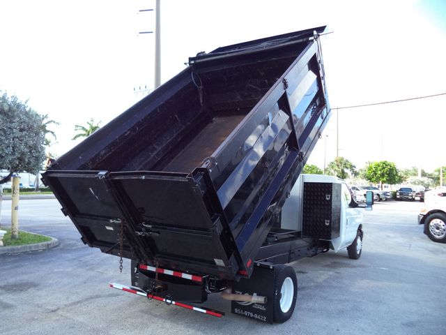 2011 Ford E450 w/ 12ft Steel Trash Dump Body Landscape Dump Truck - 22928118 - 19