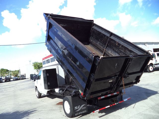 2011 Ford E450 w/ 12ft Steel Trash Dump Body Landscape Dump Truck - 22928118 - 21