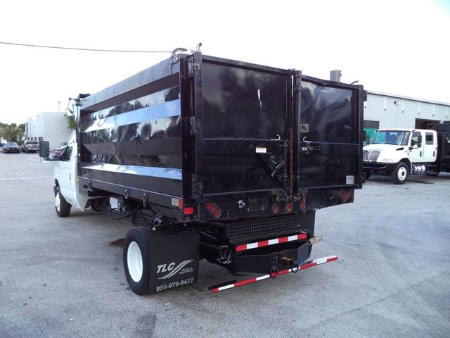 2011 Ford E450 w/ 12ft Steel Trash Dump Body Landscape Dump Truck - 22928118 - 6
