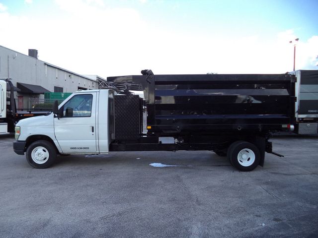 2011 Ford E450 w/ 12ft Steel Trash Dump Body Landscape Dump Truck - 22928118 - 8