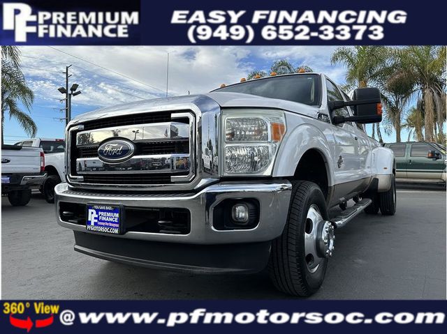 2011 Ford F350 Super Duty Crew Cab LARIAT DUALLY 4X4 NAV BACK UP CAM CLEAN - 22198496 - 0