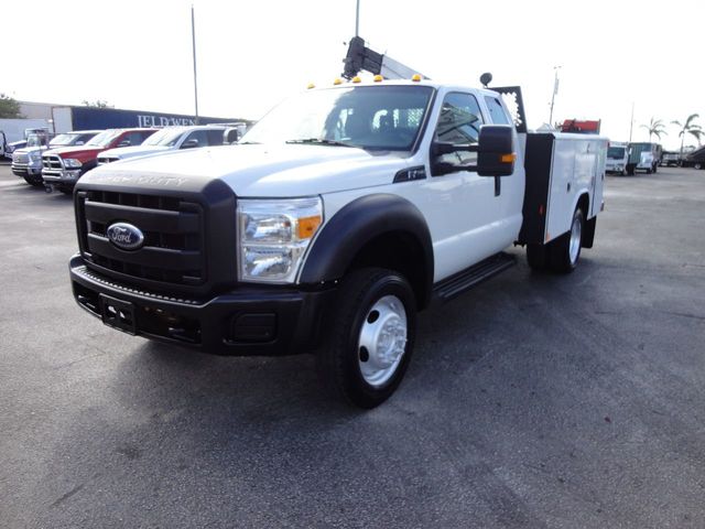 2011 Ford F450 4X4 11FT UTILITY TRUCK BED WITH 16FT 4,000LB CRANE - 17366759 - 1