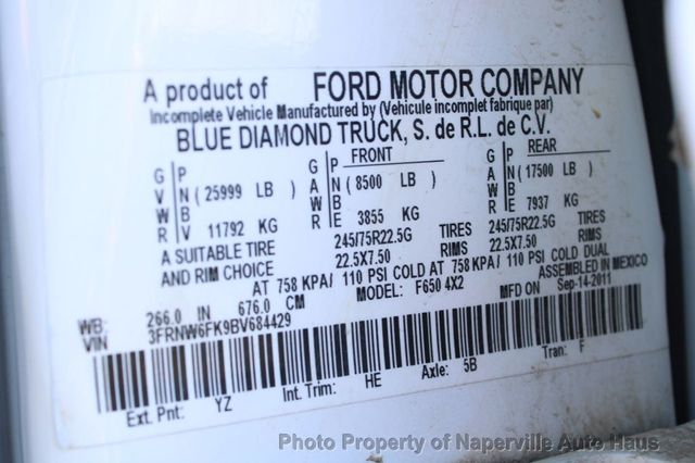 2011 FORD F650 Dump Truck - Cummins w/ Allison Transmission - 22163629 - 13
