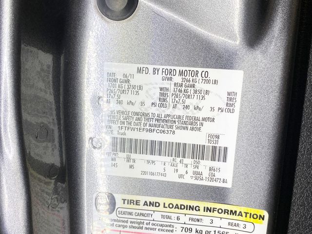 2011 Ford F-150 4WD SuperCrew 145" XLT - 22938175 - 57