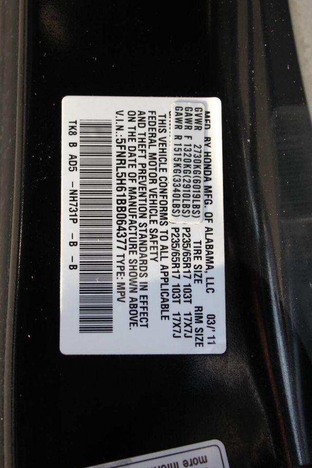 2011 Honda Odyssey 5dr EX-L - 22912356 - 27