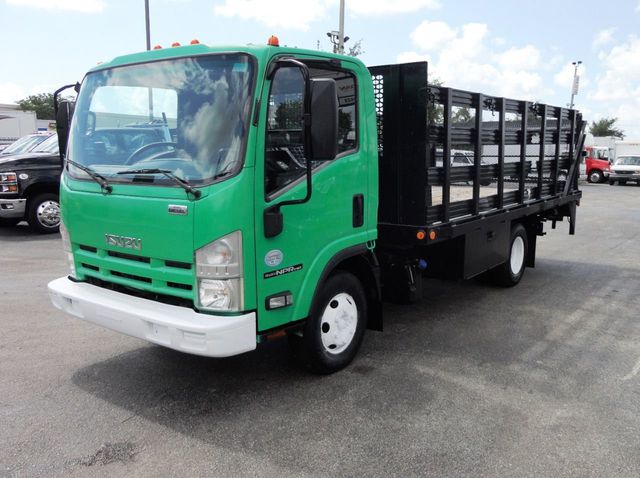 2011 Isuzu NPR HD 16FT FLATBED STAKE BED WITH LIFTGATE..STAKE TRUCK. - 18910798 - 3
