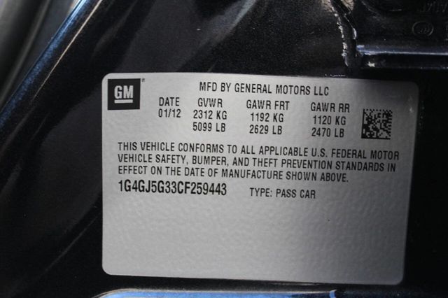 2012 Buick LaCrosse 4dr Sedan Touring FWD - 22925074 - 27