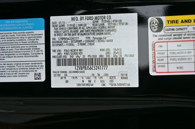 2012 Ford Mustang 2dr Coupe Shelby GT500 - 22912101 - 72