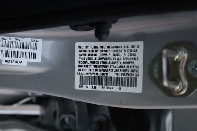 2012 Honda Civic Sedan 4dr Automatic LX - 22932734 - 10