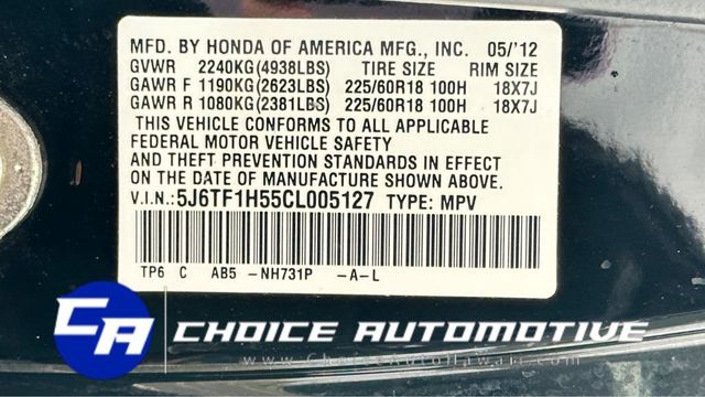 2012 Honda Crosstour 2WD V6 5dr EX-L - 22386002 - 28