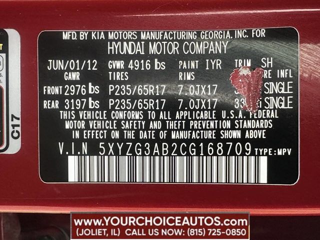 2012 Hyundai Santa Fe FWD 4dr I4 GLS - 22788417 - 15